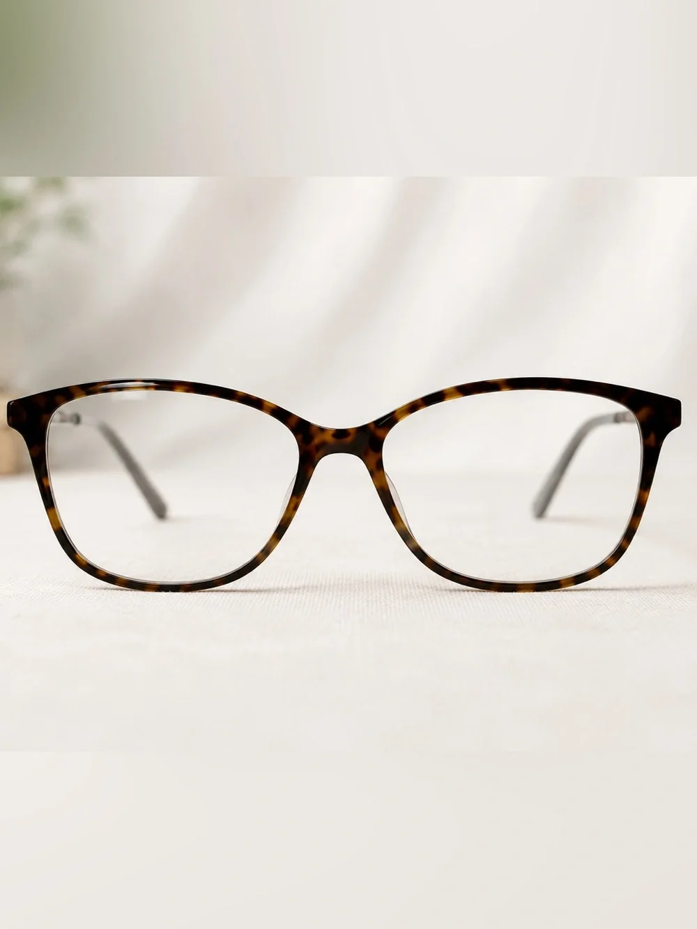 Women's Brown Blue Tortoiseshell Cat-Eye Glasses
